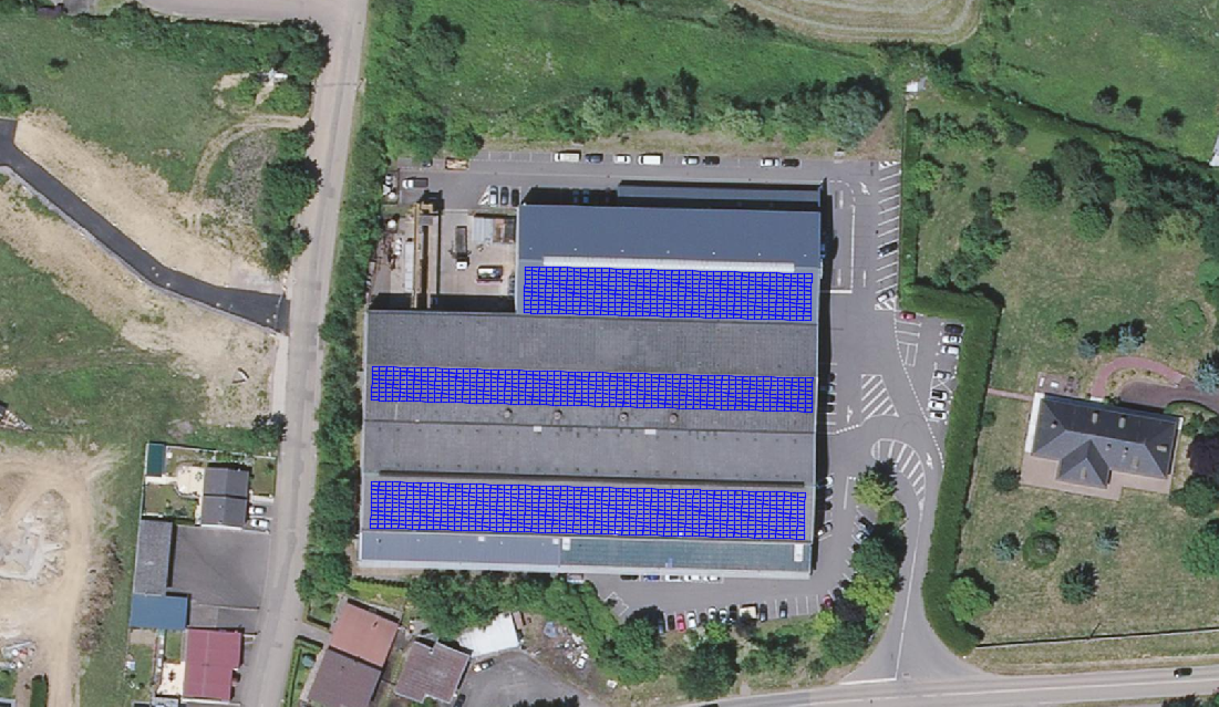 Projet de toiture photovoltaïque : 499kWc